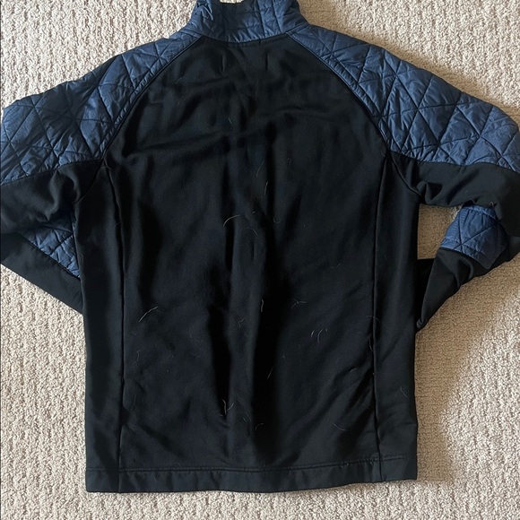 Men’s navy smartwool size medium 1/4 zip quilted pullover - Picture 3 of 4